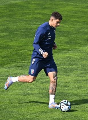 Fußball, Nationalteam Italien Training March 22, 2023, Florence, Italy: Italy™s Giovanni Di Lorenzo during a training session at Coverciano Center in Florence, Italy, 22 March 2023.ANSA CLAUDIO GIOVANNINI Florence Italy - ZUMAa110 20230322_zaf_a110_011 Copyright: xClaudioxGiovanninix