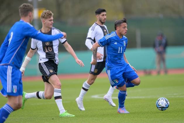 GER, EMQ U19, Germany GER vs Italy ITA 22 03 2023, Place 11, Bremen, GER, EMQ U19, Germany GER vs Italy ITA in picture Luca D Andrea U19 ITA 11 nordphotoxGmbHxx xKokenge nph00001