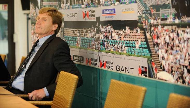 <p>Am Dienstag den 9.10.2012 wird im düsseldorfer Rochusclub der Power Horse Cup,ein 250 er ATP, Tennis Herren Turnier,vorgestellt.Der Power Horse Cub ist Nachfolger des World Team Cups der nach 35 Jahren beendet wurde.Im BildTurnierdirektor Dietloff von Arnim. Deutschland NRW Düsseldorf Copyright: KaixKitschenberg