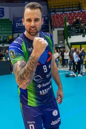 March 22, 2023, Monza, Italy: Georg Grozer Volleyball Italian Serie A Men Superleague Championship - Palyoff - Vero Volley Monza vs ITAS Trentino, Monza, Italy  - ZUMAl164 20230322_zsa_l164_194 Copyright: xValerioxOrigox