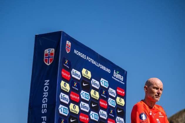 230323 Stale Solbakken, head coach of the Norwegian national football team, during a press event on March 23, 2023 in Marbella Photo Vegard Grott BILDBYRAN code VG VG0423 bbeng fotball football soccer fotboll uefa euro 2024 em qualification em kvalik pressertreff press event norge norway,  Copyright: VEGARDxGRoTT BB230323VG045