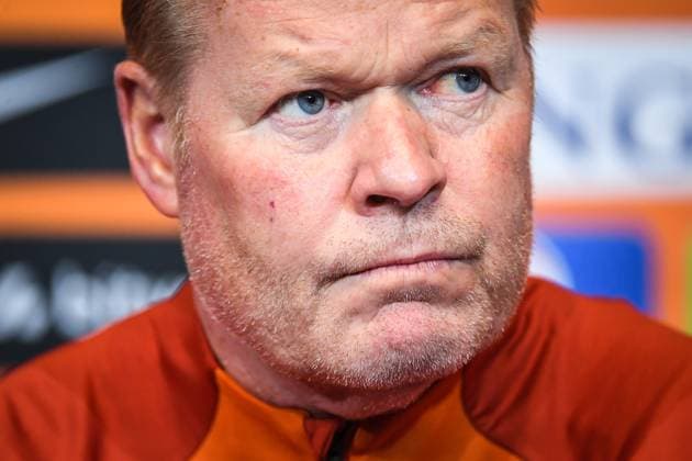 March 23, 2023, Saint-Denis, France, France: Ronald KOEMAN of Netherlands during the press conference, PK, Pressekonferenz of the Netherlands team ahead the UEFA EURO, EM, Europameisterschaft,Fussball 2024 European Qualifiers match in Stade de France on March 23, 2023 in Saint-Denis near Paris, France. Saint-Denis France - ZUMAm308 20230323_zsp_m308_002 Copyright: xMatthieuxMirvillex