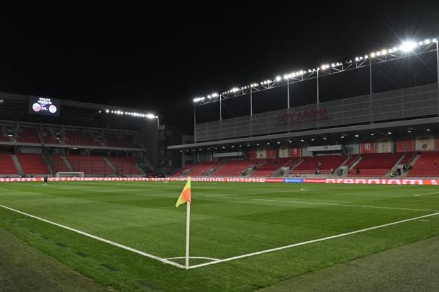 TRNAVA, SLOVAKIA - MARCH 23: a general view of the stadium during the UEFA EURO, EM, Europameisterschaft,Fussball 2024 qualifying round group J match between Slovakia and Luxembourg at Stadion Antona Malatinskeho on March 23, 2023 in Trnava, Slovakia. Photo by Sebastian Frej Slovakia v Luxembourg: Group J - UEFA EURO 2024 Qualifying Round Copyright: xSebastianxFrejx