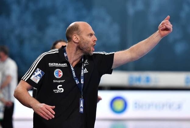 23 03 2023 Handball 1 Bundesliga LIQUI MOLY HBL Season 2022 2023 22 Matchday HC Erlangen Nuremberg Metropolitan Region HCE SC DHfK Leipzig OGo Olafur Stefansson Co Coach HC Erlangen HCE