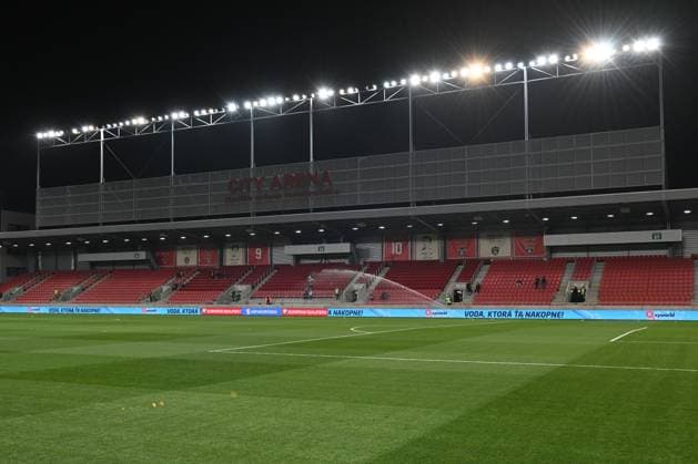 TRNAVA, SLOVAKIA - MARCH 23: A general view of the stadium during the UEFA EURO, EM, Europameisterschaft,Fussball 2024 qualifying round group J match between Slovakia and Luxembourg at Stadion Antona Malatinskeho on March 23, 2023 in Trnava, Sl Slovakia v Luxembourg: Group J - UEFA EURO 2024 Qualifying Round Copyright: xSebastianxFrejx