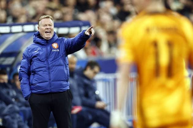 SAINT-DENIS - Holland coach Ronald Koeman during the UEFA EURO, EM, Europameisterschaft,Fussball 2024 qualifying match between France and Netherlands at Stade de France on March 24, 2023 in Saint-Denis, France. ANP MAURICE VAN STONE UEFA EURO 2024 Qualifying Round 2022 2023 xVIxANPxSportx xxANPxIVx 465704539 originalFilename: 465704539.jpg