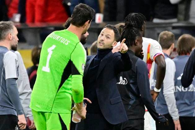 Football, Euro 2024, Belgium national team, Domenico Tedesco waives Thibaut Courtois