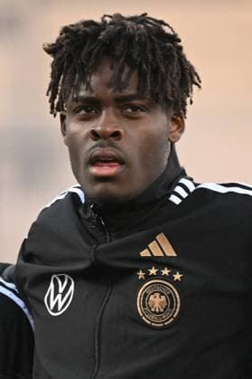 24 03 2023, xjhx, football U21 international match, Germany U21 Japan U21 emspor, v l Yann Aurel Bisseck Germany U21 DFL DFB REGULATES PROHIBIT ANY USE OF PHOTOGRAPHS as IMAGE SEQUENCES and or QUASI VIDEO Frankfurt am Main