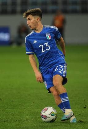 24.03.2023 Backa Topola Serbia-Italy U21, U 21 Under 21 International Friendly, Länderspiel, Nationalmannschaft men s football Tommaso Baldanzi Italy :