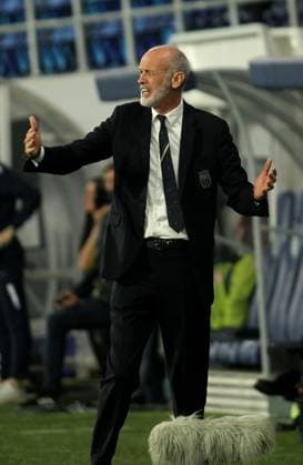 24.03.2023 Backa Topola Serbia-Italy U21, U 21 Under 21 International Friendly, Länderspiel, Nationalmannschaft men s football Paolo Nicoleto Italy head coach :