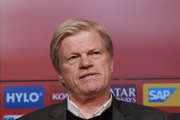 New coach, Thomas Tuchel, board chairman, Oliver Kahn, and sports director, Hasan Salihamidzic, press conference, introduction, portrait, portrait, football 1 BL FC Bayern Muenchen 25 03 2023 Allianz Arena PHOTO Mladen Lackovic LakoPress