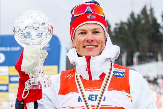 Bilder des Jahres 2023, Sport 03 März Sport Themen der Woche KW12 Sport Bilder des Tages NORDIC SKIING - FIS WC Lahti LAHTI,FINLAND,25.MAR.23 - NORDIC SKIING, CROSS COUNTRY SKIING - FIS World Cup, classic sprint, men, final. Image shows Johannes Hoesflot Klaebo. Keywords: crystal globe.  GEPAxpictures xPatrickxSteiner