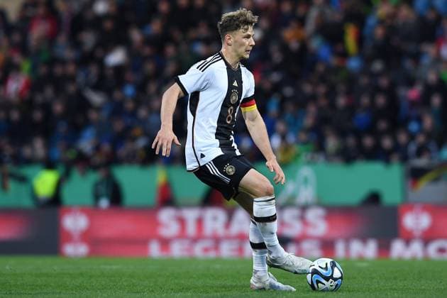 Soccer U 21 international match Germany Japan on 24 03 2023 at PSD Bank Arena in Frankfurt am Main Yannik Keitel Germany DFB regulations prohibit any use of photographs as image sequences and or quasi video xRx