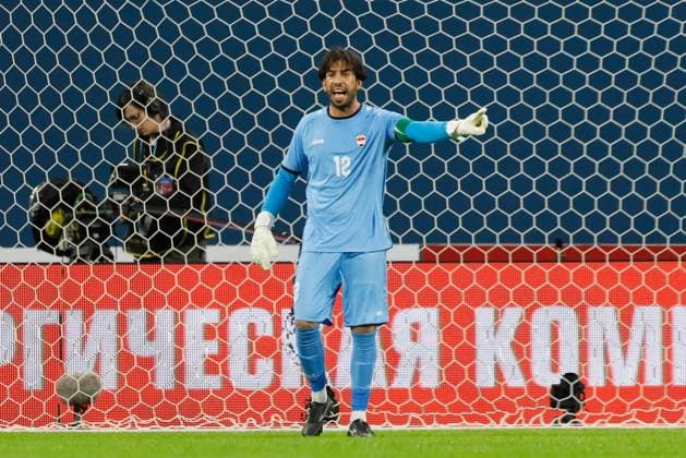 Russia v Iraq - International Friendly, Länderspiel, Nationalmannschaft Jalal Hassan Hachem of Iraq gestures during the international friendly match between Russia and Iraq on March 26, 2022 at Gazprom Arena in Saint Petersburg, Russia. Saint Petersburg Russia  Copyright: xMikexKireevx originalFilename:kireev-russiavi230326_npEeG.jpg