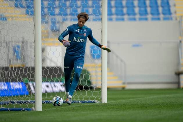 Soccer, training with Norways mens national team Batumi, Georgia 20230327 Norways goalkeeper Orjan Haskjold Nyland during a training session with the mens national soccer team for the European Championship qualifying matches in soccer against Georgia Photo Fredrik Varfjell NTB Batumi Georgia EDITORIAL USE ONLY RESTRICTED USE FOR BETTING COMPANIES  Copyright: xFredrikxVarfjellx xNTBx