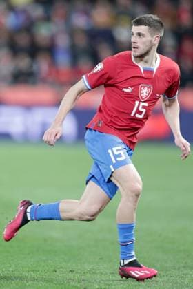 DAVID JURASEK, Repubblica Ceca, EURO 2024 Qualifying, Czech Republic vs Poland 3-1, 24-03-2023, Azione, Action, Single shot QUALIFICAZIONI CAMPIONATO EUROPEO EURO 2024 REPUBBLICA CECA-POLO