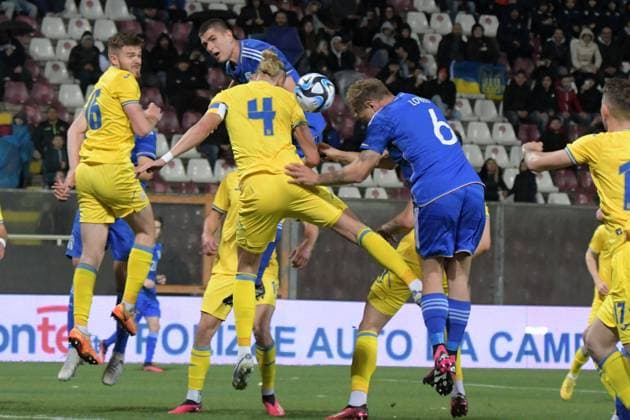 Stadio Oreste Granillo, Reggio Calabria Amichevole Italia-Ucraina Under 21 In foto: Gol Lovato Copyright: xAndreaxRositox DSC_9848