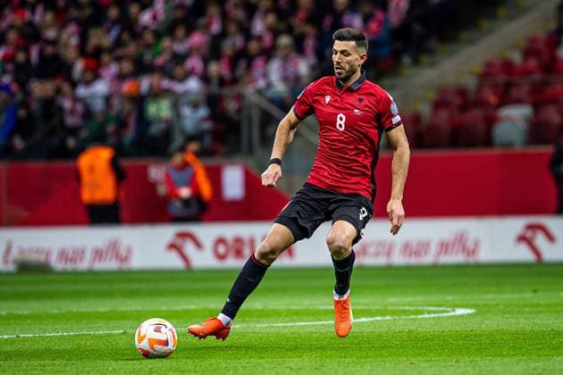 27.03.2023 WARSZAWA, STADION PGE NARODOWY IMIENIEM KAZMIERZA GORSKIEGO PILKA NOZNA (FOOTBALL) ELIMINACJE MISTRZOSTW EUROPY UEFA EURO, EM, Europameisterschaft,Fussball 2024 ( UEFA EURO 2024 QUALIFICATION ), MECZ POLSKA - ALBANIA ( GAME ) ( POLAND - ALBANIA) NZ KLAUS GJASULA FOTO LUKASZ SKWIOT CYFRASPORT NEWSPIX.PL --- Newspix.pl  20220327CSLS008