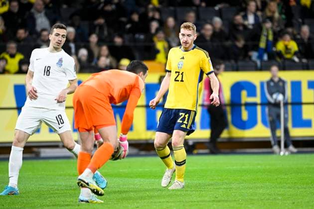 STOCKHOLM 20230327 Swedens Dejan Kulusevski during Mondays European Championship qualifying football match between Sweden and Azerbaijan at Friends Arena STOCKHOLM SWEDEN x10080x,  Copyright: xFredrikxSandberg TTx EM-KVAL SVERIGE-AZERBAJDZJAN