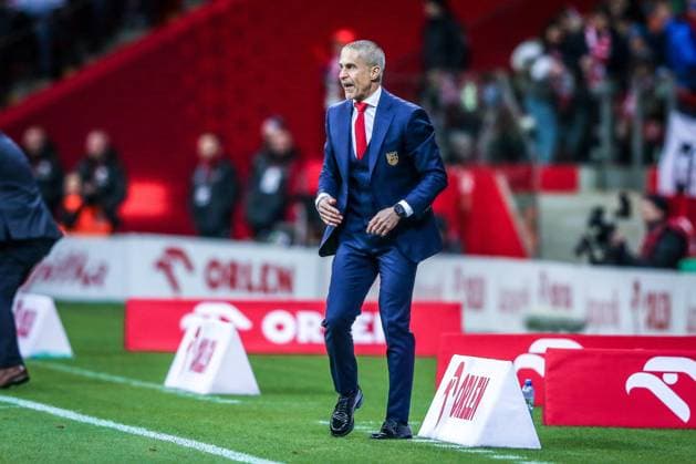 27.03.2023 Warszawa Pilka nozna Reprezentacja Polski Kwalifikacje UEFA EURO, EM, Europameisterschaft,Fussball 2024 Polska - Albania n z trener Sylvinho Foto Adam Starszynski PressFocus 27.03.2023 Warsaw Football Polish national team, Nationalteam UEFA EURO 2024 Qualifiers Poland - Albania trener Sylvinho Credit Adam Starszynski PressFocus NEWSPIX.PL --- Newspix.pl  20230327PF_AS040