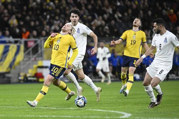 STOCKHOLM 20230327 Swedens Emil Forsberg during Mondays European Championship qualifying football match between Sweden and Azerbaijan at Friends Arena STOCKHOLM SWEDEN x10080x,  Copyright: xFredrikxSandberg TTx EM-KVAL SVERIGE-AZERBAJDZJAN