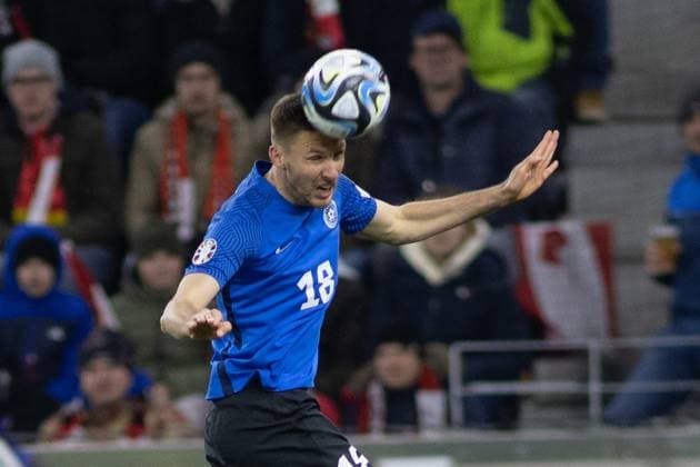 SOCCER - UEFA EURO, EM, Europameisterschaft,Fussball 2024 Quali, AUT vs EST LINZ,AUSTRIA,24.MAR.27 - SOCCER - European Qualifiers 2024, OEFB international match, Länderspiel, Nationalmannschaft Austria vs Estland. Image shows Karol Mets (EST).  GEPAxpictures xManuelxBinder