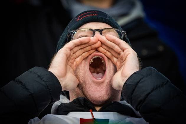 UEFA EURO, EM, Europameisterschaft,Fussball 2024 Qualifying Round Group B, Aviva Stadium, Dublin 27 3 2023 Republic of Ireland vs France A France fan A France fan 27 3 2023  Copyright: x INPHO MorganxTreacyx AZ0I4611_1