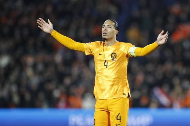 ROTTERDAM , 27-03-2023 , Stadion de Kuip , UEFA Qualification EURO 2024 , season 2022 2023 , match between Netherlands and Gibraltar , Netherlands player Virgil van Dijk Netherlands - Gibraltar  x20346804x Copyright:
