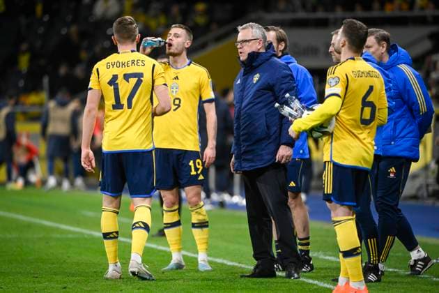 STOCKHOLM 20230327 Swedens national team captain Janne Andersson during Mondays European football qualifying match between Sweden and Azerbaijan at Friends Arena STOCKHOLM SWEDEN x10080x,  Copyright: xFredrikxSandberg TTx EM-KVAL SVERIGE-AZERBAJDZJAN
