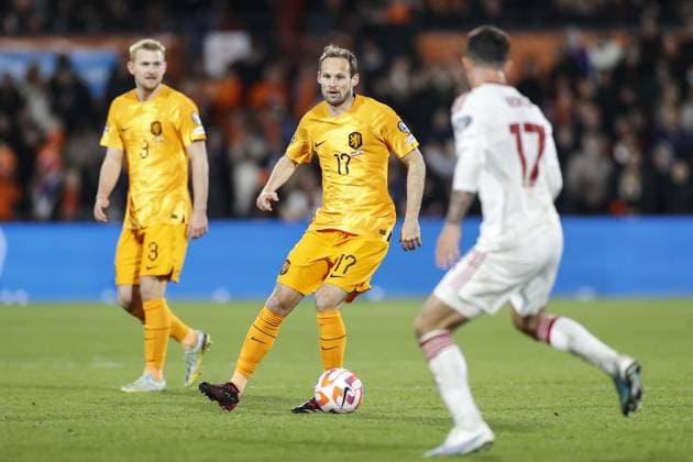 ROTTERDAM , 27-03-2023 , Stadion de Kuip , UEFA Qualification EURO 2024 , season 2022 2023 , match between Netherlands and Gibraltar , Netherlands player Daley Blind Netherlands - Gibraltar  x20346889x Copyright: