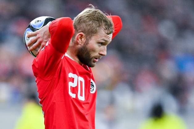 SOCCER - UEFA EURO, EM, Europameisterschaft,Fussball 2024 Quali, AUT vs EST LINZ,AUSTRIA,27.MAR.23 - SOCCER - European Qualifiers 2024, OEFB international match, Länderspiel, Nationalmannschaft Austria vs Estland. Image shows Konrad Laimer (AUT).  GEPAxpictures xChristianxMoser