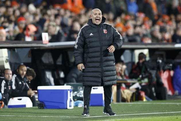 ROTTERDAM , 27-03-2023 , Stadion de Kuip , UEFA Qualification EURO 2024 , season 2022 2023 , match between Netherlands and Gibraltar , Gibraltar trainer coach Julio Ribas Netherlands - Gibraltar  x20346931x Copyright: