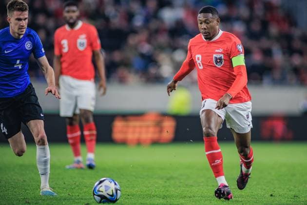 SOCCER - UEFA EURO, EM, Europameisterschaft,Fussball 2024 Quali, AUT vs EST LINZ,AUSTRIA,24.MAR.27 - SOCCER - European Qualifiers 2024, OEFB international match, Länderspiel, Nationalmannschaft Austria vs Estland. Image shows David Alaba (AUT).  GEPAxpictures xManuelxBinder