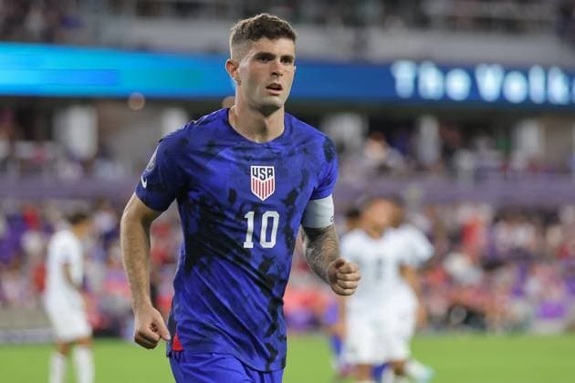 March 27, 2023: United States forward CHRISTIAN PULISIC (10) sets up for a corner kick during the USMNT vs El Salvador Concacaf Nations League match at Exploria Stadium in Orlando, Fl on March 27, 2023. - ZUMAk149 20230327_zsp_k149_050 Copyright: xCoryxKnowltonx