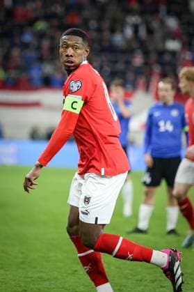 SOCCER - UEFA EURO, EM, Europameisterschaft,Fussball 2024 Quali, AUT vs EST LINZ,AUSTRIA,27.MAR.23 - SOCCER - European Qualifiers 2024, OEFB international match, Länderspiel, Nationalmannschaft Austria vs Estland. Image shows David Alaba (AUT).  GEPAxpictures xManfredxBinder