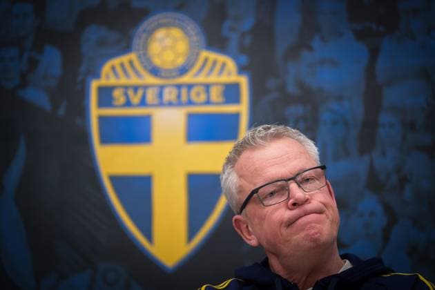 Sport Themen der Woche KW13 Sport Bilder des Tages Fußball, Nationalteam Schweden Pressekonferenz 230328 Janne Andersson, Head coach of Sweden during a press conference, PK, Pressekonferenz on March 28, 2023 in Stockholm. Photo: Jesper Zerman BILDBYRAN COP 234 JL0341 fotboll football soccer fotball em-kval kval UEFA EURO, EM, Europameisterschaft,Fussball Qualifier, EM, Europameisterschaft qualifier presskonferens press conference sverige sweden sverige a bbeng *** 230328 Janne Andersson, Head coach of Sweden during a press conference on March 28, 2023 in Stockholm Photo Jesper Zerman BILDBYRAN COP 234 JL0341 football football soccer fotball em kval kval uefa euro qualifier qualifier press conference press conference sweden sweden sweden a bbeng,  Copyright: JESPERxZERMAN BB230328JZ001