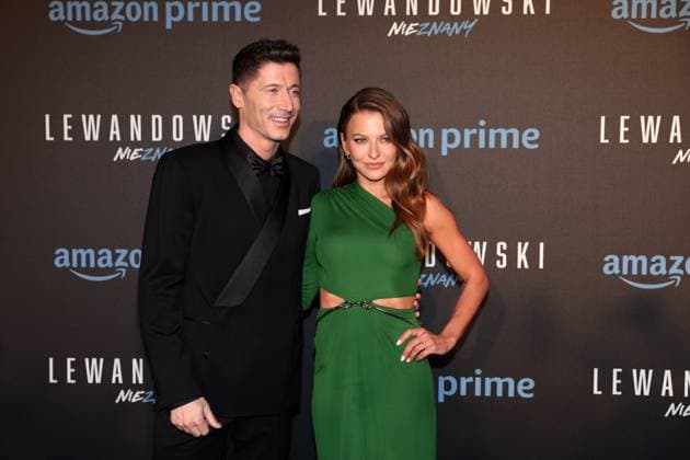 Robert Lewandowski attends premiere of Amazon documentary in Warsaw