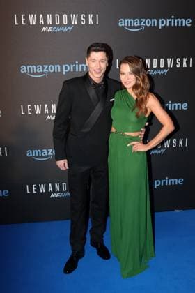 WARSZAWA 28.03.2023 PREMIERE OF UNKNOWN , AMAZON DOCUMENTARY MOVIE ABOUT ROBERT LEWANDOWSKI ROBERT LEWANDOWSKI ANNA LEWANDOWSKA FOT. PIOTR KUCZA FOTOPYK NEWSPIX.PL --- Newspix.pl  230328PYK048