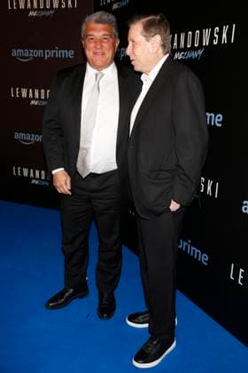 WARSZAWA 28.03.2023 PREMIERE OF AMAZON PRIME LEWANDOWSKI - UNKNOWN N Z. Prezes FC Barcelona, Barca - Joan Laporta Estruch FOT. ALEKSANDER MAJDANSKI NEWSPIX.PL --- Newspix.pl  AM280323_156