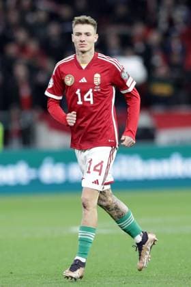 BENDEGUZ BOLLA, Ungheria, EURO 2024 Qualifying, Hungary vs Bulgaria 3-0, 27-03-2023, Azione, Action, Single shot QUALIFICAZIONI CAMPIONATO EUROPEO EURO 2024 UNGHERIA-BULGARIA 3-