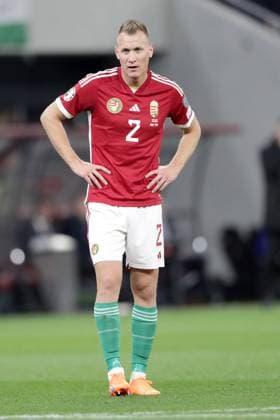 ADAM LANG, Ungheria, EURO 2024 Qualifying, Hungary vs Bulgaria 3-0, 27-03-2023, Azione, Action, Single shot QUALIFICAZIONI CAMPIONATO EUROPEO EURO 2024 UNGHERIA-BULGARIA 3-