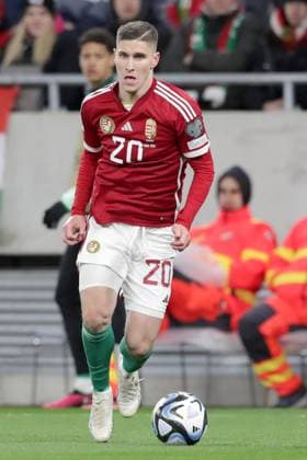 ROLAND SALLAI, Ungheria, EURO 2024 Qualifying, Hungary vs Bulgaria 3-0, 27-03-2023, Azione, Action, Single shot QUALIFICAZIONI CAMPIONATO EUROPEO EURO 2024 UNGHERIA-BULGARIA 3-