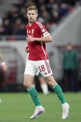 BARNABAS VARGA, Ungheria, EURO 2024 Qualifying, Hungary vs Bulgaria 3-0, 27-03-2023, Azione, Action, Single shot QUALIFICAZIONI CAMPIONATO EUROPEO EURO 2024 UNGHERIA-BULGARIA 3-