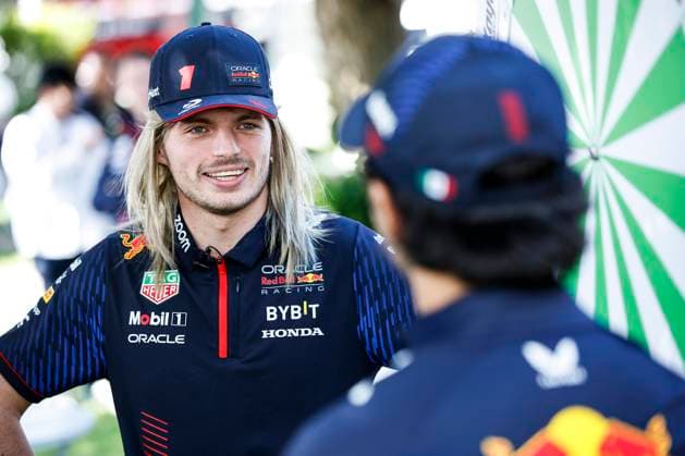 1 Max Verstappen NLD, Oracle Red Bull Racing , 11 Sergio Perez MEX, Oracle Red Bull Racing , F1 Grand Prix of Australia at Albert Park Circuit on March 30, 2023 in Melbourne, Australia Photo by HOCH ZWEI Melbourne Australia
