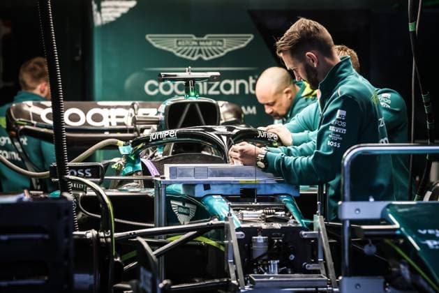March 30, 2023, Melbourne, Victoria, Australia: MELBOURNE, AUSTRALIA - MARCH 30: Aston Martin Aramco Cognizant Formula One Team at the 2023 Australian Formula 1 Grand Prix on 30th March 2023 Melbourne Australia - ZUMAp121 20230330_zsp_p121_044 Copyright: xChrisxPutnamx