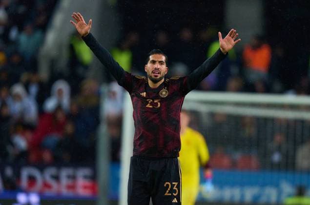 Emre Can, DFB 23 in the friendly match GERMANY - BELGIUM 2-3 Preparation for European Championships 2024 in Germany ,Season 2022 2023, on Mar 28, 2023 in Cologne, Köln, Germany.