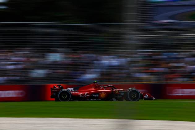 55 Carlos Sainz ESP, Scuderia Ferrari , F1 Grand Prix of Australia at Albert Park Circuit on March 31, 2023 in Melbourne, Australia Photo by HOCH ZWEI Melbourne Australia