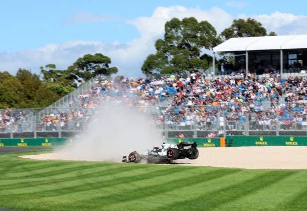 FORMULA 1 ROLEX AUSTRALIAN GRAND PRIX 2023 31 03 2023, Albert Park, Melbourne, FORMULA 1 ROLEX AUSTRALIAN GRAND PRIX 2023 , in the picture Yuki Tsunoda JPN , Scuderia AlphaTauri rides into the gravel bed nordphotoxGmbHx xBratic nph00250