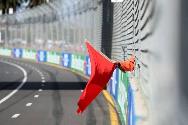 FORMULA 1 ROLEX AUSTRALIAN GRAND PRIX 2023 31 03 2023, Albert Park, Melbourne, FORMULA 1 ROLEX AUSTRALIAN GRAND PRIX 2023 , red flag in picture nordphotoxGmbHx xBratic nph00250