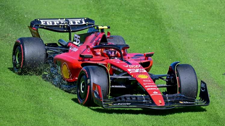 55 Carlos Sainz ESP, Scuderia Ferrari , F1 Grand Prix of Australia at Albert Park Circuit on March 31, 2023 in Melbourne, Australia Photo by HOCH ZWEI Melbourne Australia